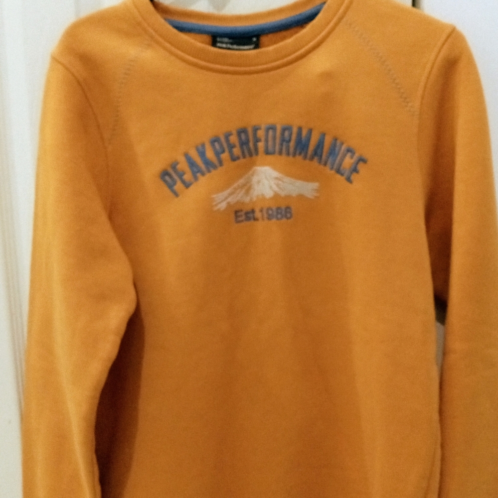 💫Peak Performance Men's Vibrant Orange Original Crew Neck Sweatshirt